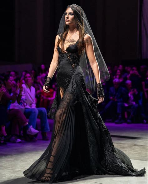 versace goth bride|versace fashion trends.